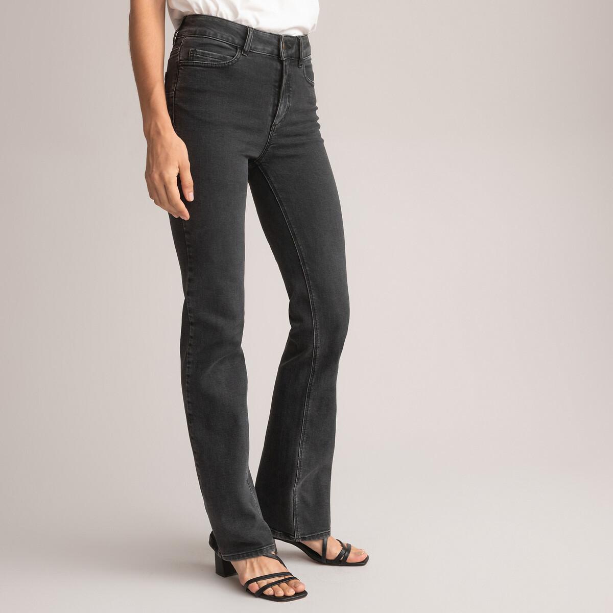 La Redoute Collections - Bootcut-Jeans mit Push-up-Effekt, für Damen, Schwarz, Größe 34 von La Redoute Collections