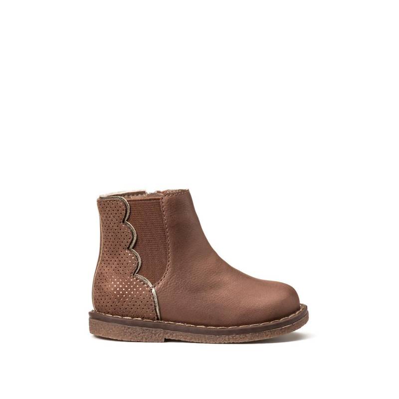 Boots Mit Reissverschluss Damen Braun 23 von La Redoute Collections