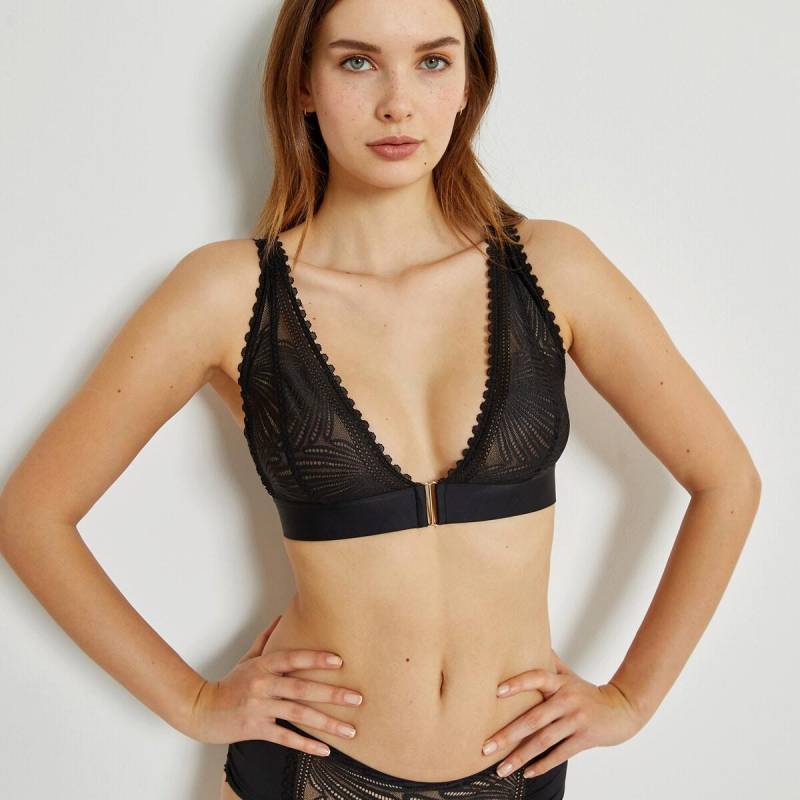 Bralette Hibiscus Ohne Formbügel Damen Grün D/75 von La Redoute Collections