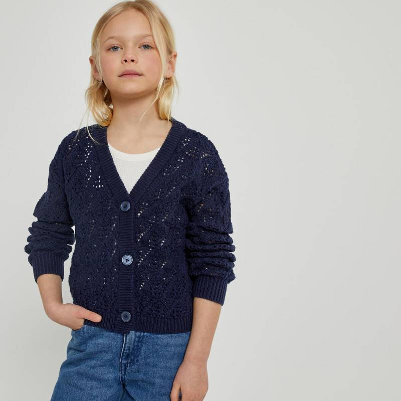 Cardigan Mit V-ausschnitt Mädchen Blau 3A von La Redoute Collections