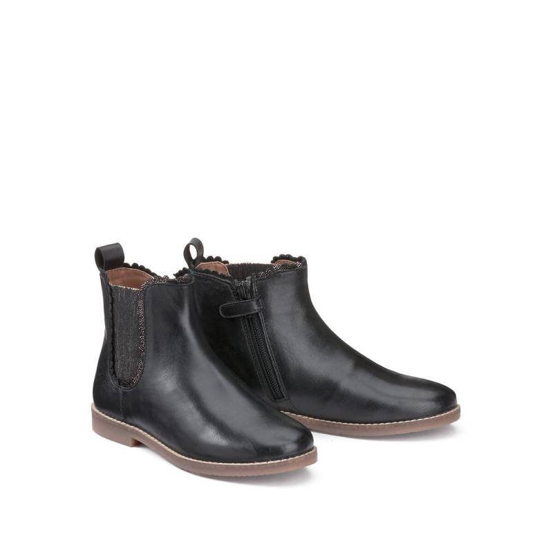 La Redoute Collections - Chelsea-Boots aus Leder, für Damen, Schwarz, Größe 30 von La Redoute Collections