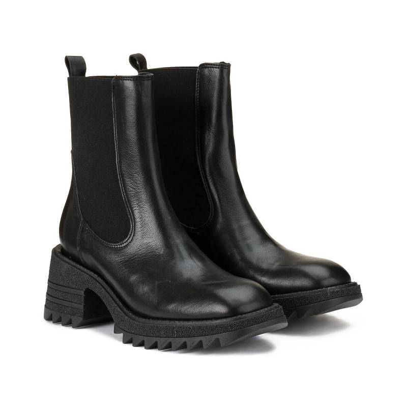 Chelsea-boots Mit Profilsohle Damen Schwarz 38 von La Redoute Collections