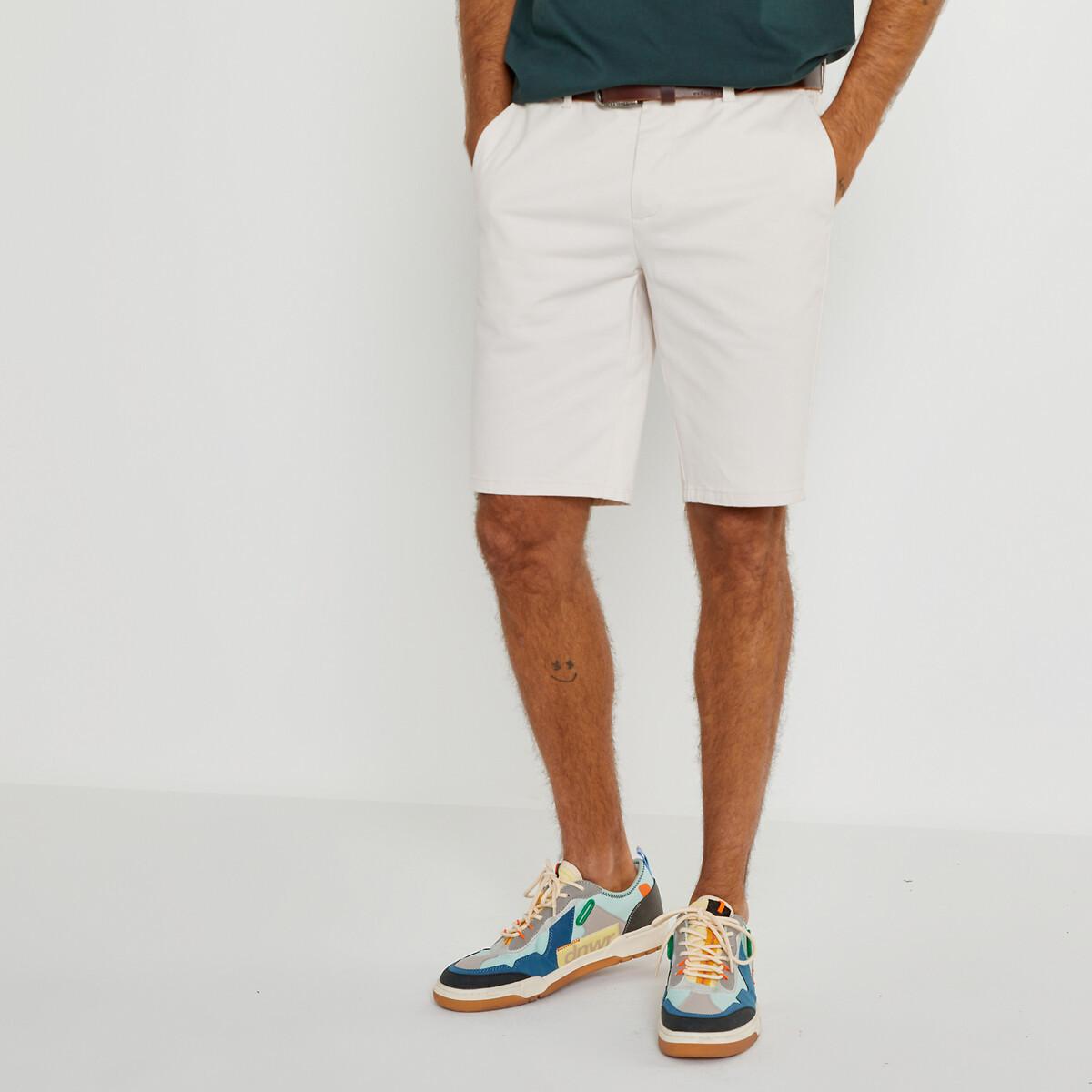 La Redoute Collections - Chino-Bermudas, für Herren, Beige, Größe 42 von La Redoute Collections