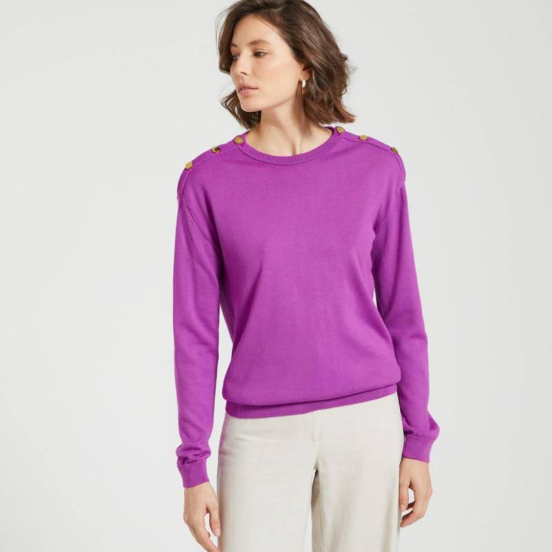 Feinstrickpullover Damen Violett 42 von La Redoute Collections