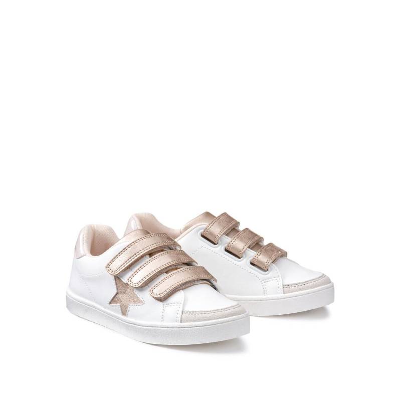 Flache Sneakers Mit Sterndetail Unisex Weiss 34 von La Redoute Collections