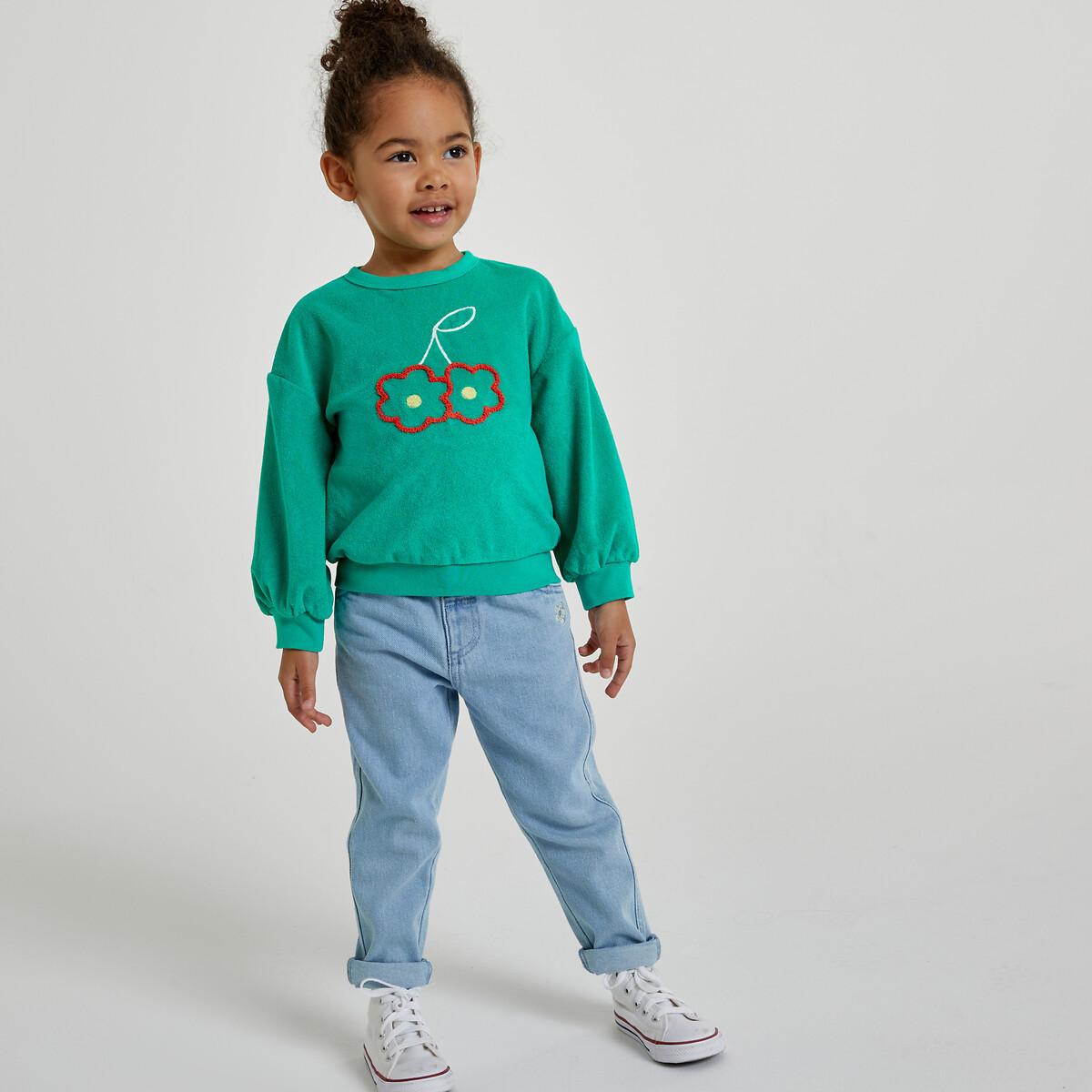 Frottee-sweatshirt Mit Rundhals Unisex Grün 3A von La Redoute Collections