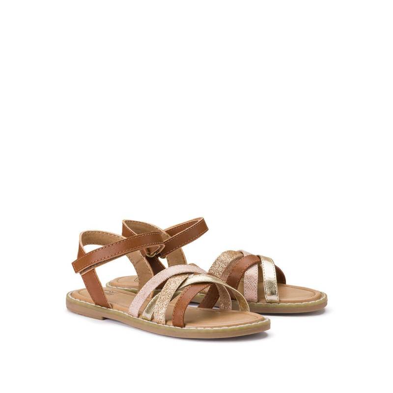 Geflochtene Sandalen Mit Klettverschluss Damen Braun 27 von La Redoute Collections