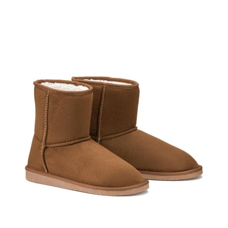 La Redoute Collections - Gefütterte Boots, für Damen, Braun, Größe 41 von La Redoute Collections