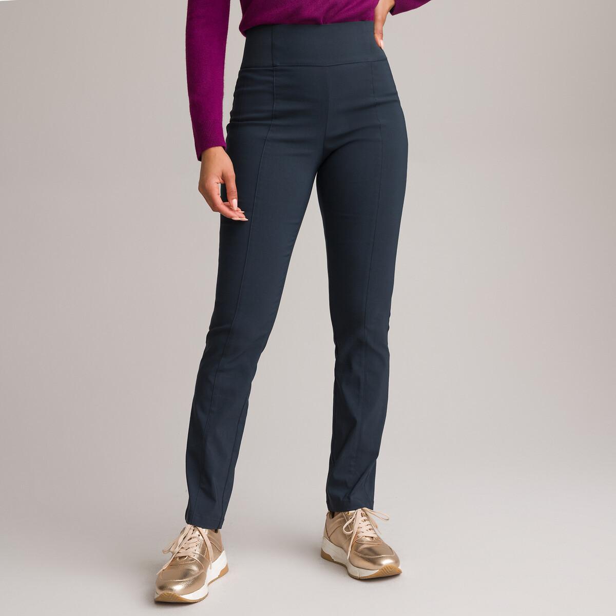 La Redoute Collections - Hose mit gerader Schnittform und elastischem Bund, für Damen, Blau, Größe 36 von La Redoute Collections