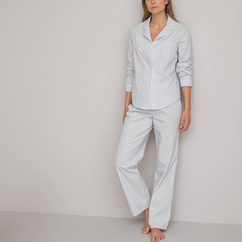 Gestreifter Pyjama Damen Blau 46 von La Redoute Collections