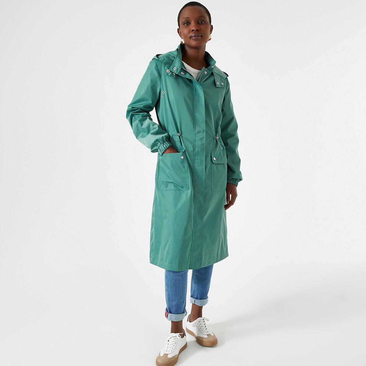 Halblanger Parka Für Die Übergangszeit Damen Grün 36 von La Redoute Collections