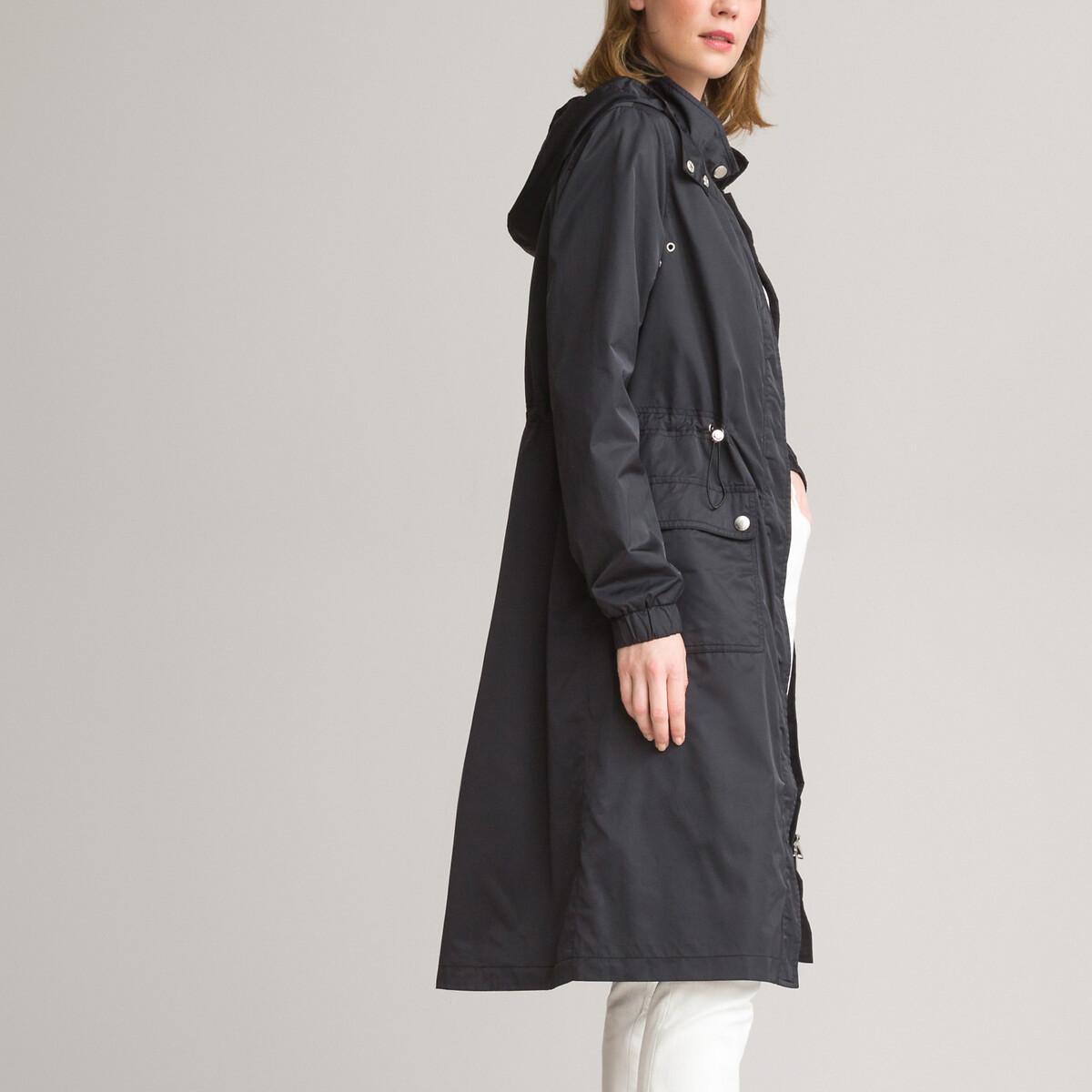 Halblanger Parka Für Die Übergangszeit Damen Schwarz 34 von La Redoute Collections