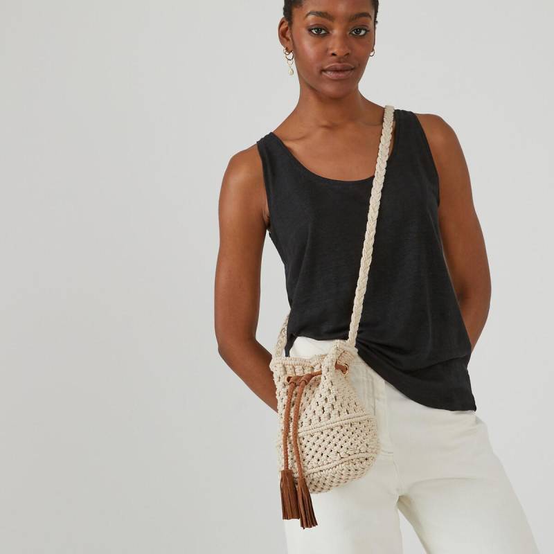 Handtasche Damen Beige ONE SIZE von La Redoute Collections