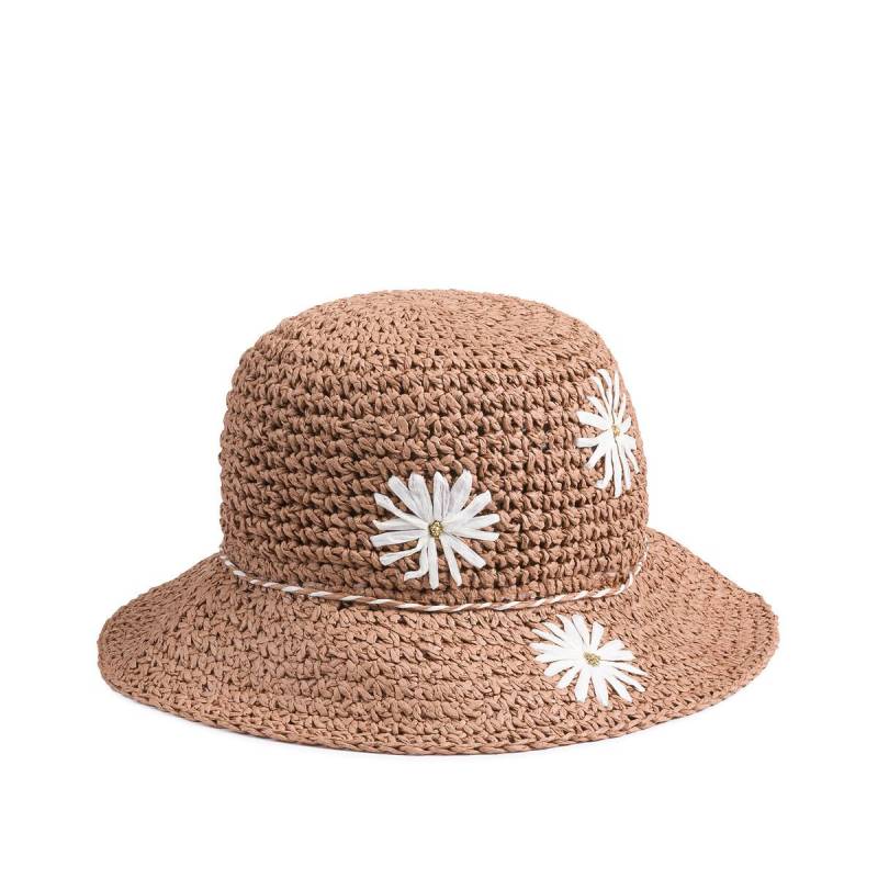 Sonnenhut Mit Blumen Mädchen Beige 52 CM von La Redoute Collections