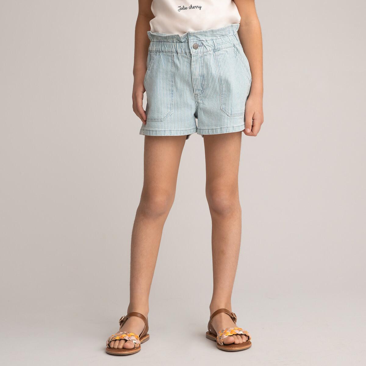 Jeans-shorts Mit Streifen Mädchen Weiss Bedruckt 3A von La Redoute Collections