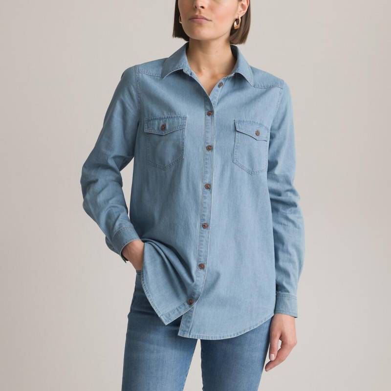 Jeanshemd Damen Blau 34 von La Redoute Collections