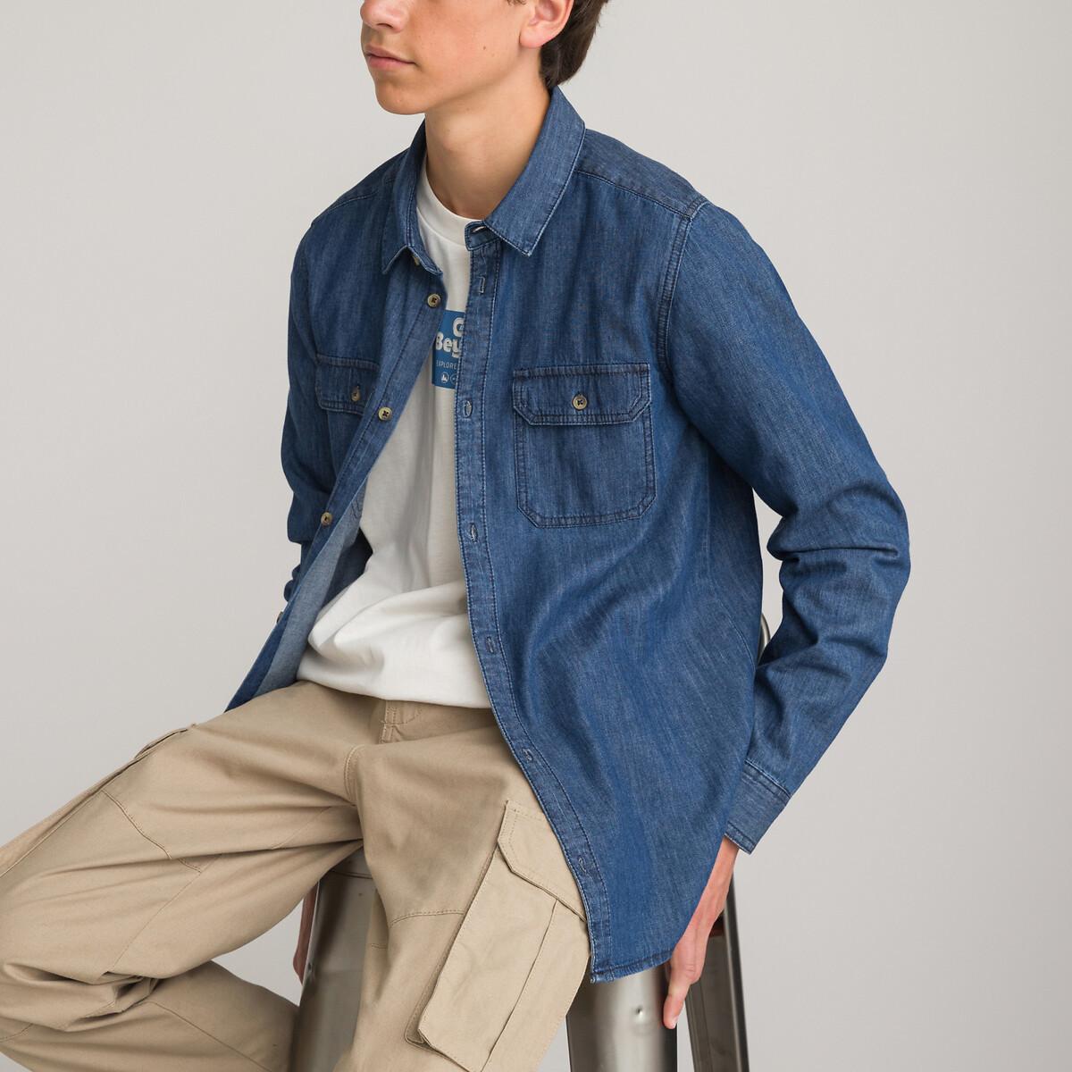 Jeanshemd Jungen Blau M von La Redoute Collections