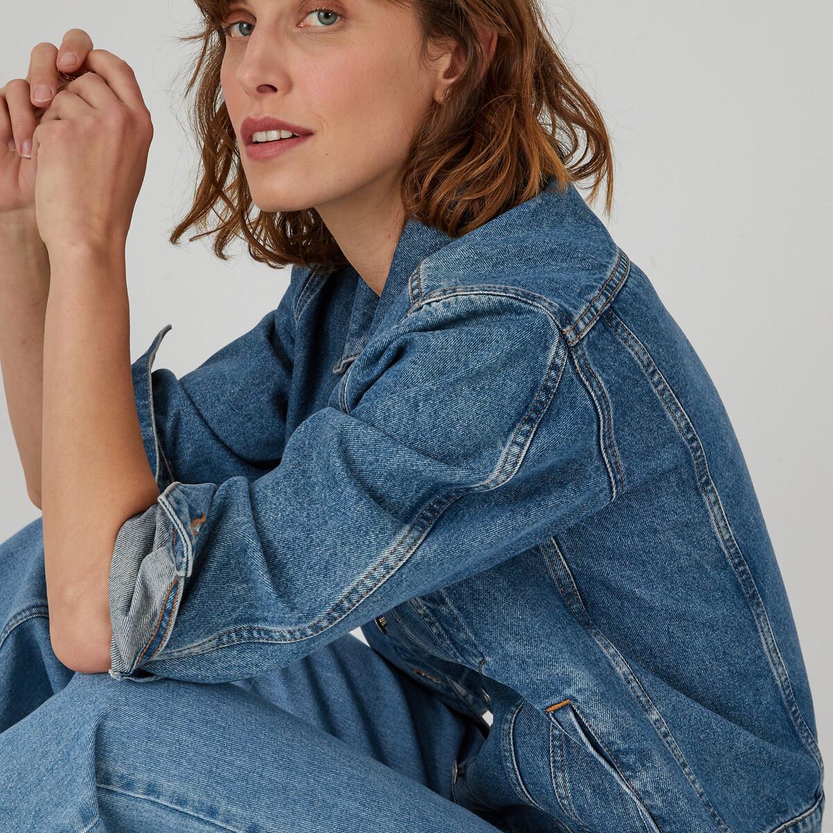 La Redoute Collections - Signature Jeansjacke, für Damen, Blau, Größe 32 von La Redoute Collections