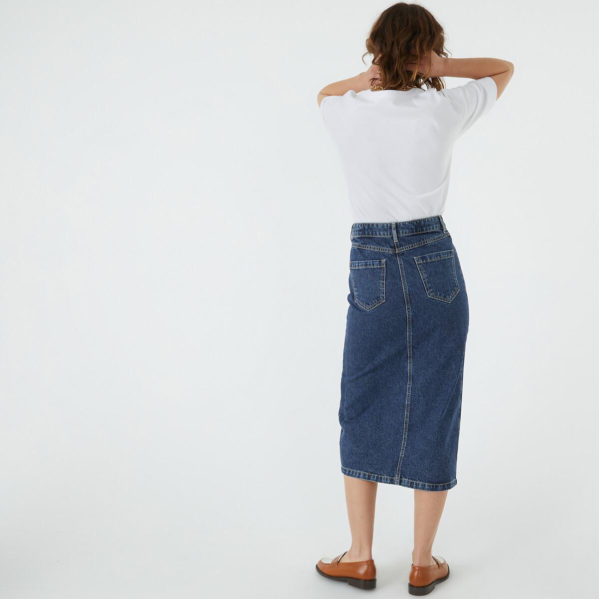 Jeansrock Damen Blau 50 von La Redoute Collections