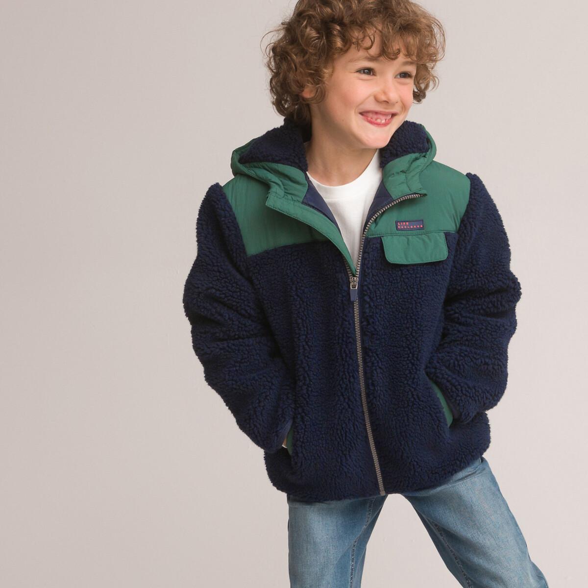 Teddyfleece-jacke Mit Kapuze Jungen Grün 5-6A von La Redoute Collections