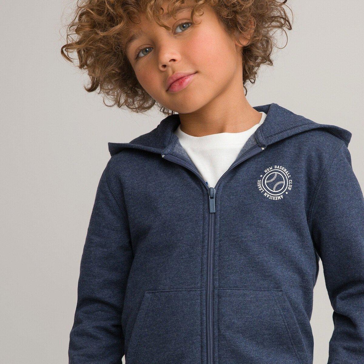 Kapuzensweatjacke Mit Reissverschluss Jungen Blau 114 von La Redoute Collections