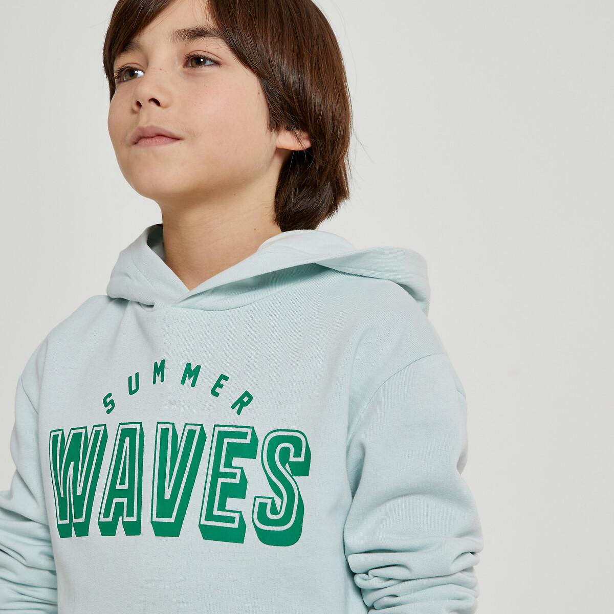 Kapuzensweatshirt Jungen Blau 102 von La Redoute Collections