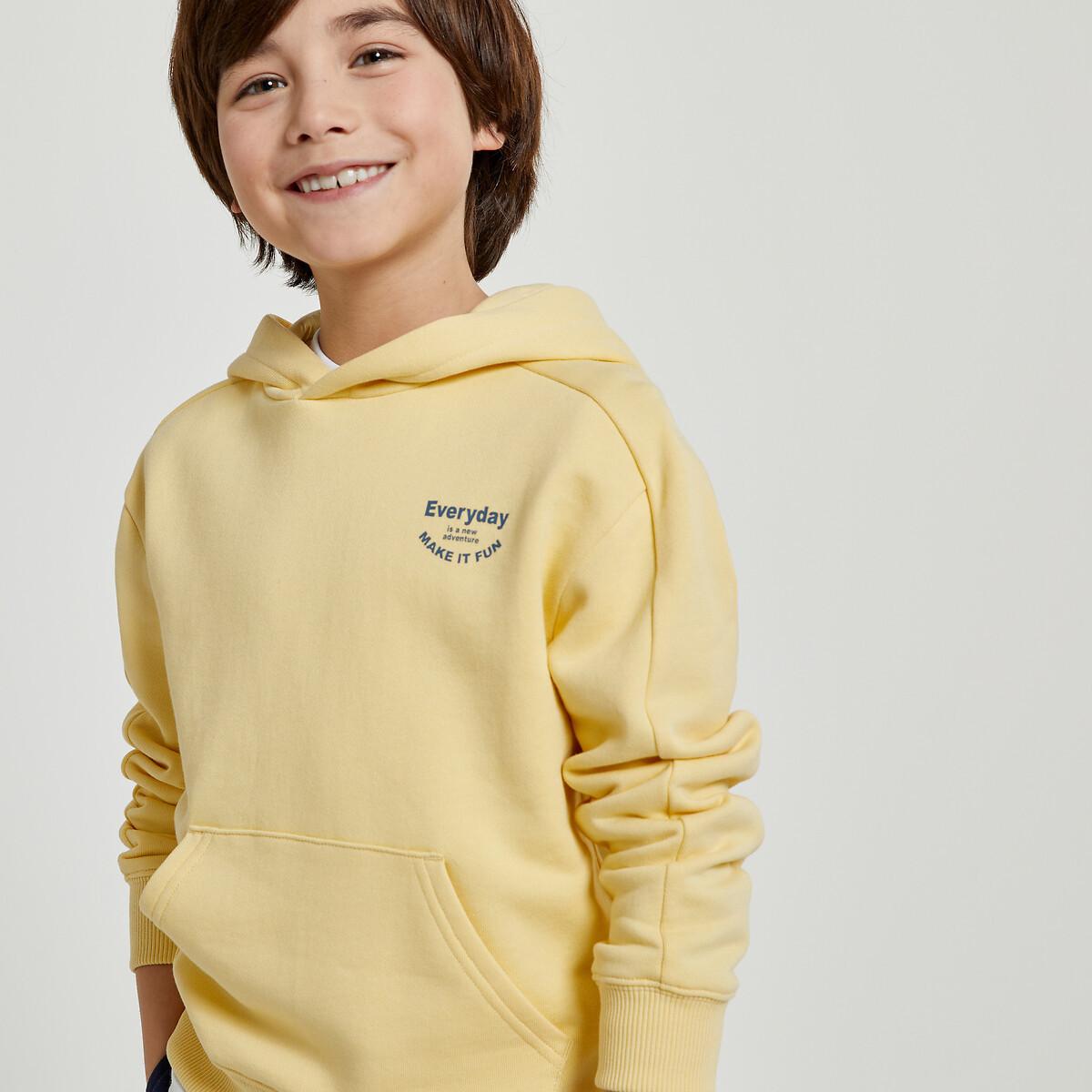 Kapuzensweatshirt Jungen Gelb 118 von La Redoute Collections