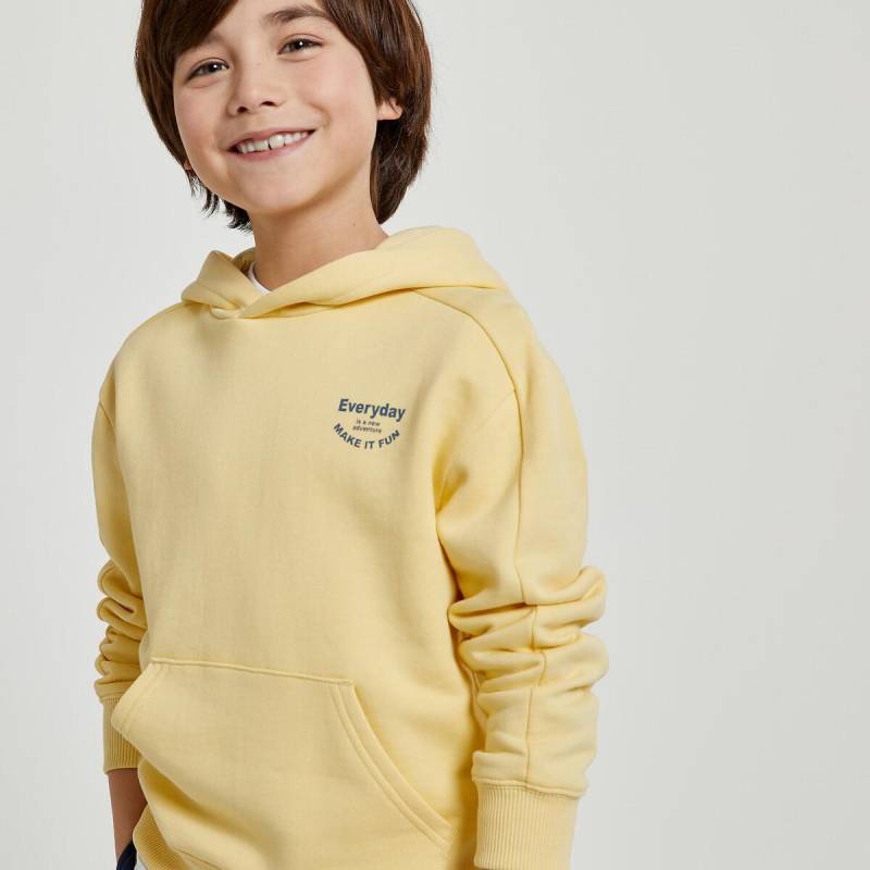 Kapuzensweatshirt Jungen Gelb 118 von La Redoute Collections