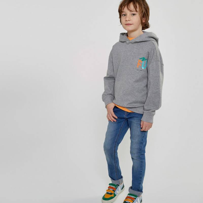 Kapuzensweatshirt Jungen Grau 114 von La Redoute Collections