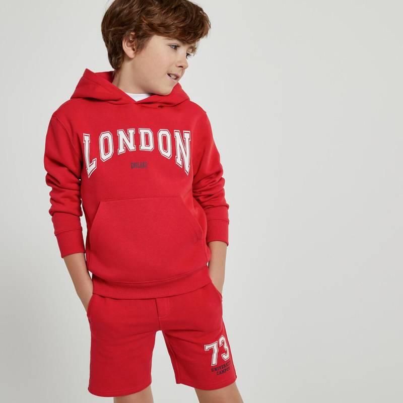 Kapuzensweatshirt Jungen Rot 12A von La Redoute Collections