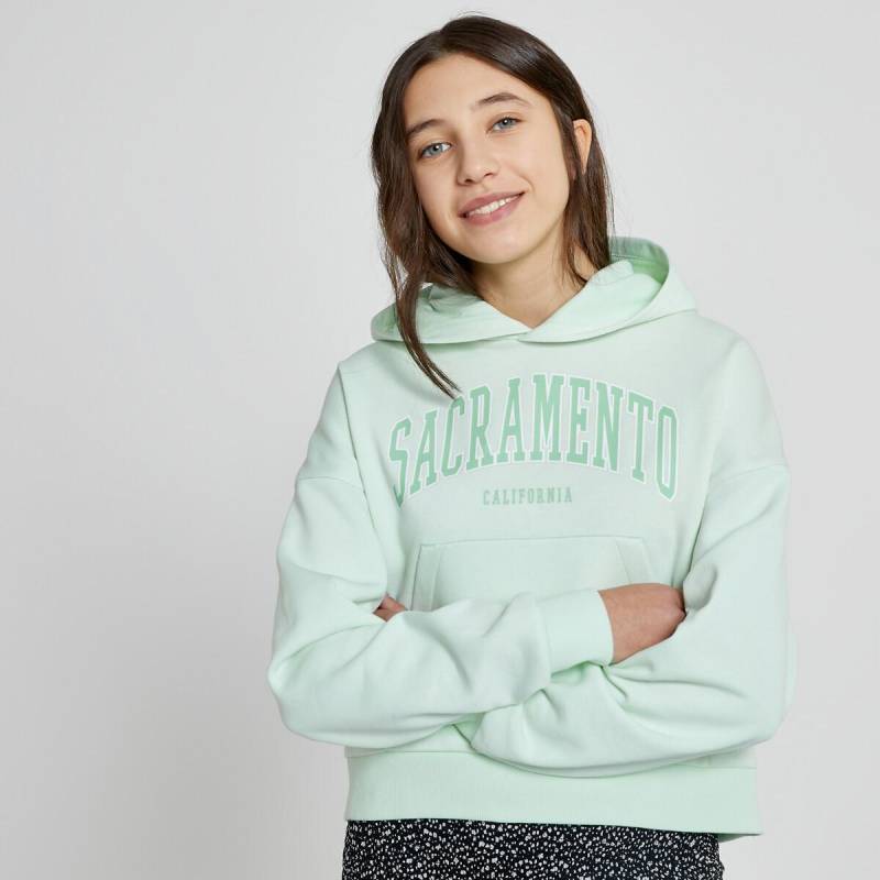 Kapuzensweatshirt Mädchen Grün XXS von La Redoute Collections