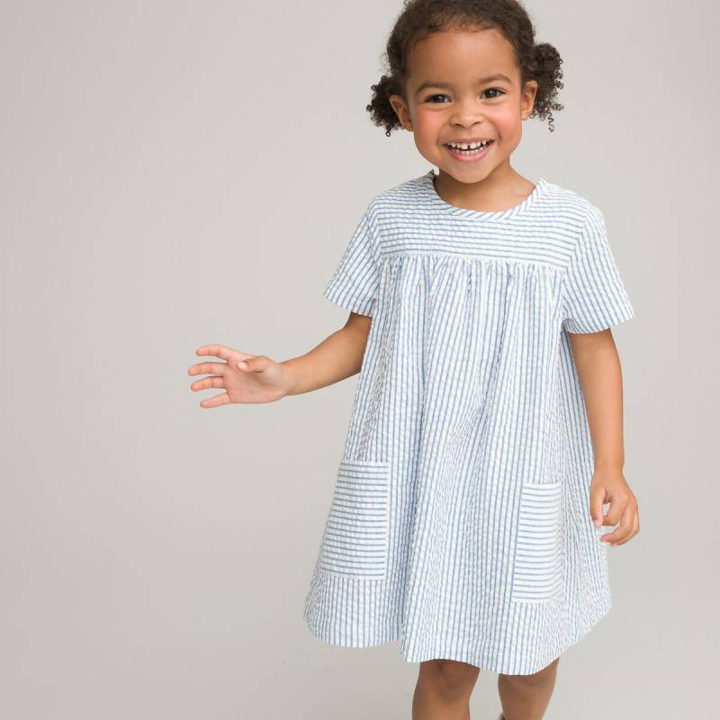 Kleid Mit Kurzen Ärmeln Unisex Weiss 12 mese von La Redoute Collections