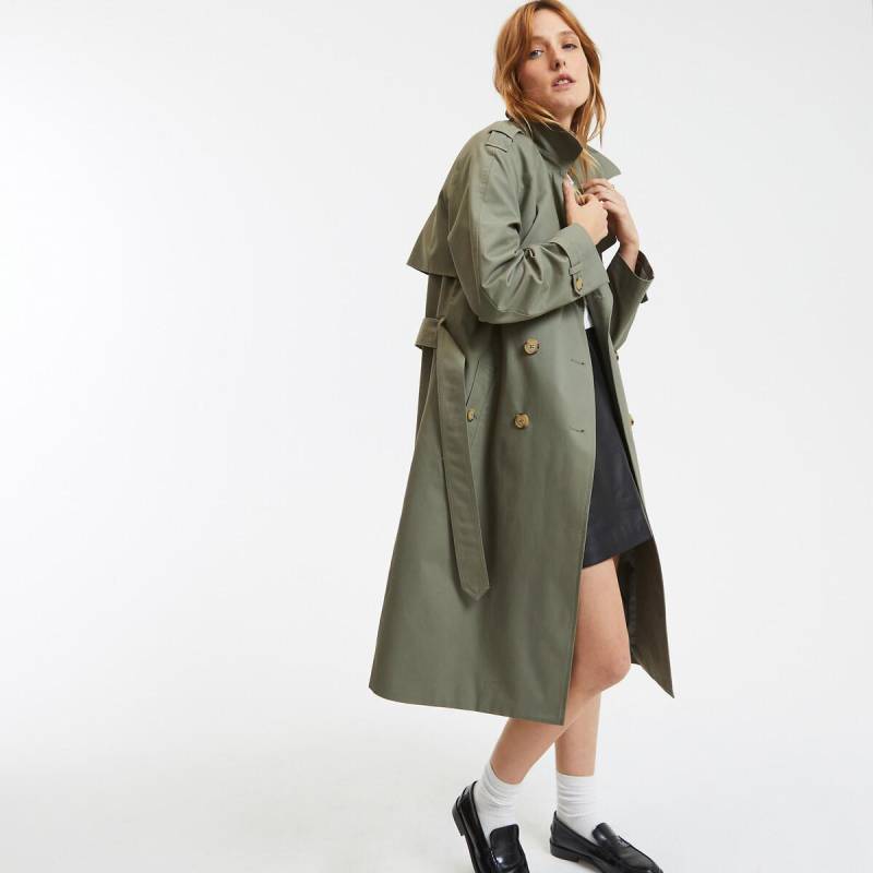 Trenchcoat Signature Damen Grün 34 von La Redoute Collections