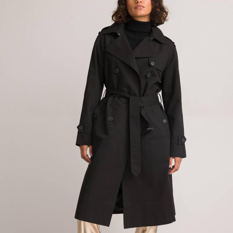 La Redoute Collections - Trenchcoat Signature FERDINAND, für Damen, Schwarz, Größe 32 von La Redoute Collections