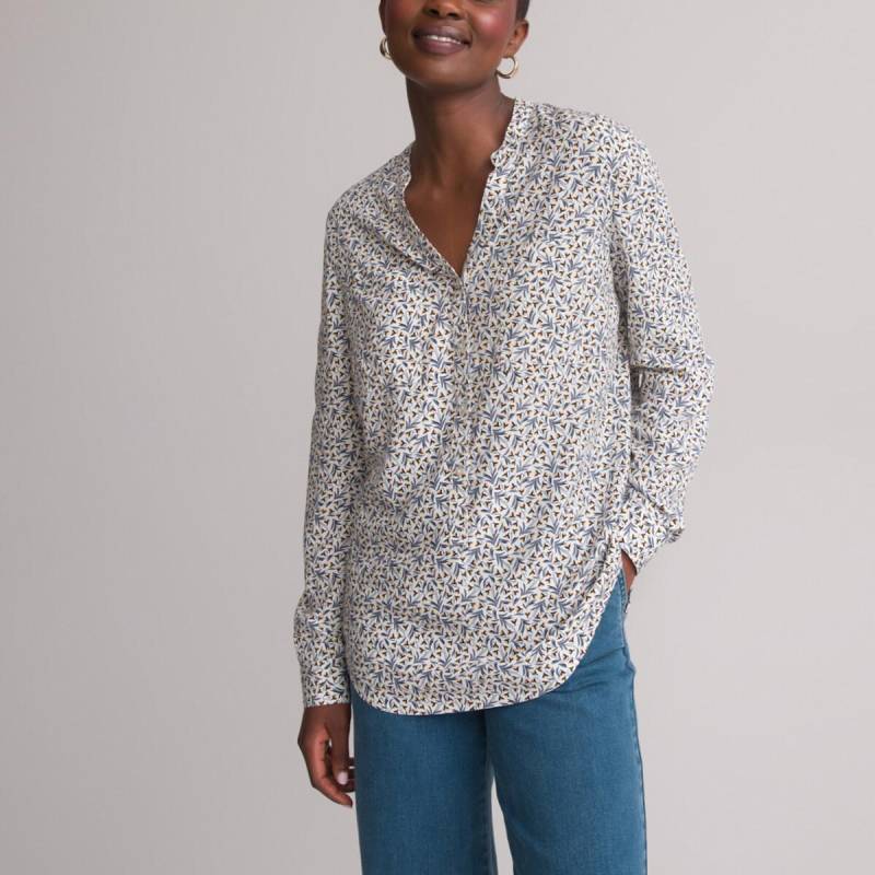 Langärmelige Bluse Damen Beige 50 von La Redoute Collections