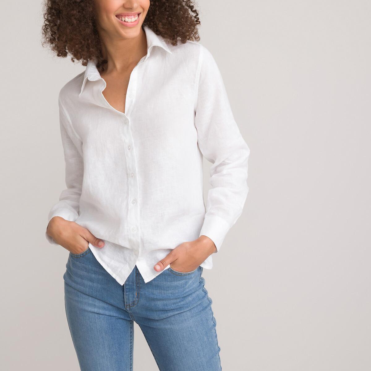 Langärmelige Bluse Damen Weiss 32 von La Redoute Collections