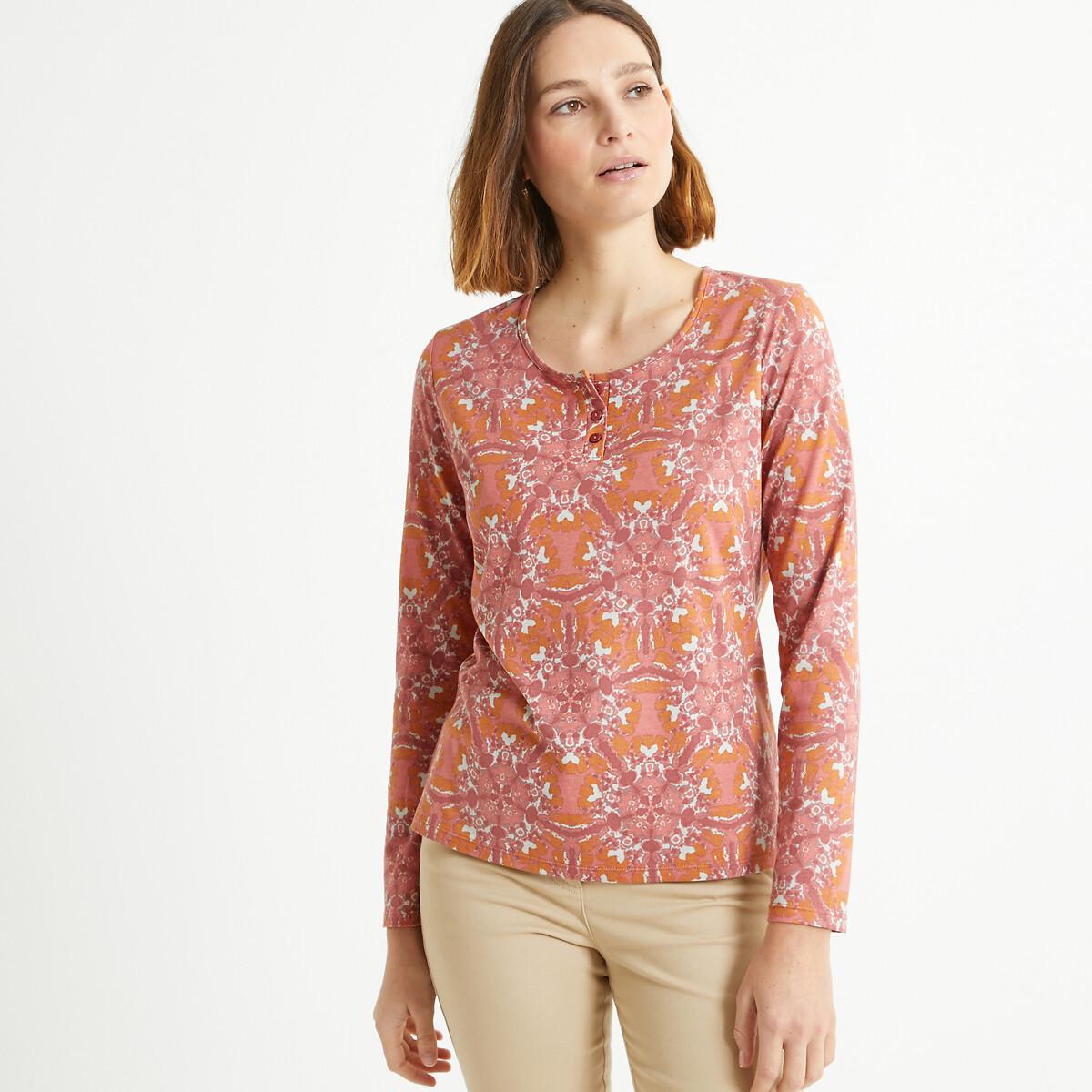 Langarm-shirt Mit Rundem Ausschnitt Damen  33/34 von La Redoute Collections