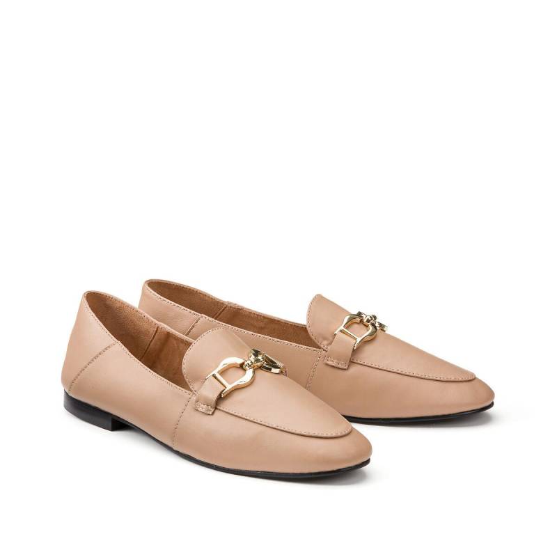 Leder-loafer Mit Morsetti Damen Braun 39 von La Redoute Collections