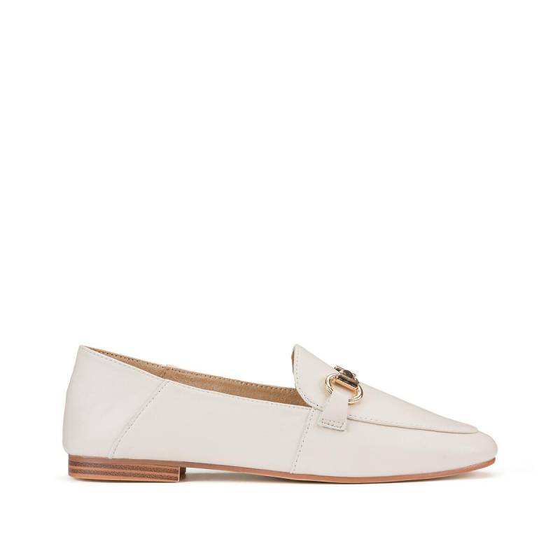 Leder-loafer Mit Morsetti Damen Weiss 37 von La Redoute Collections