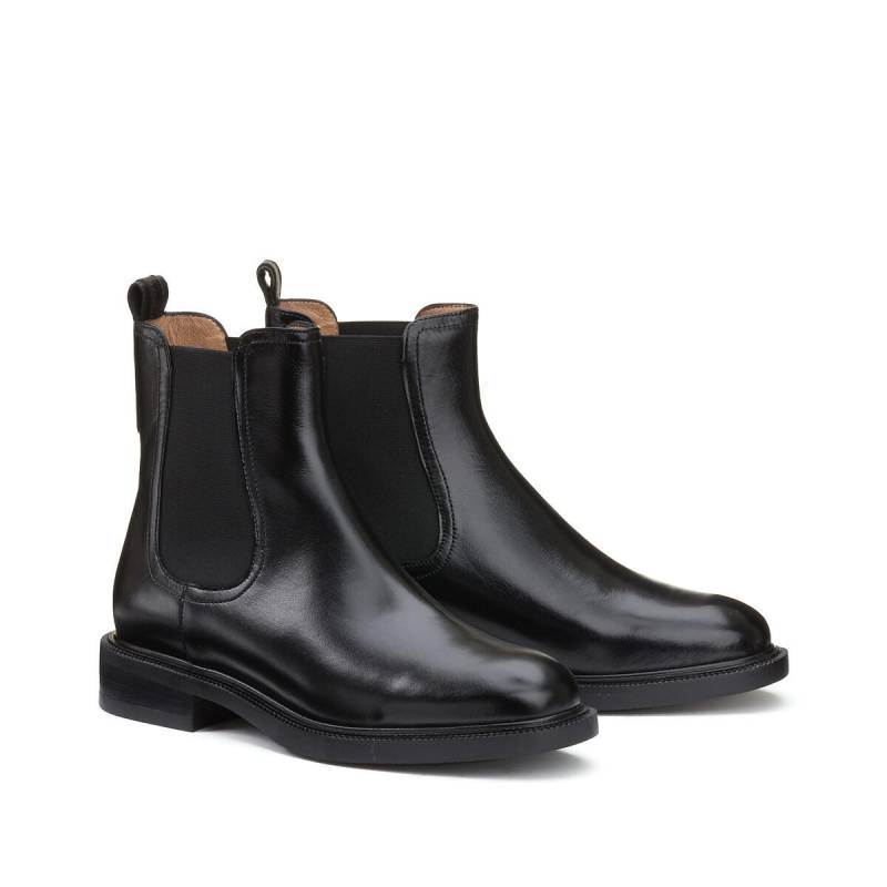 Signature Chelsea-boots Aus Leder Damen Schwarz 36 von La Redoute Collections