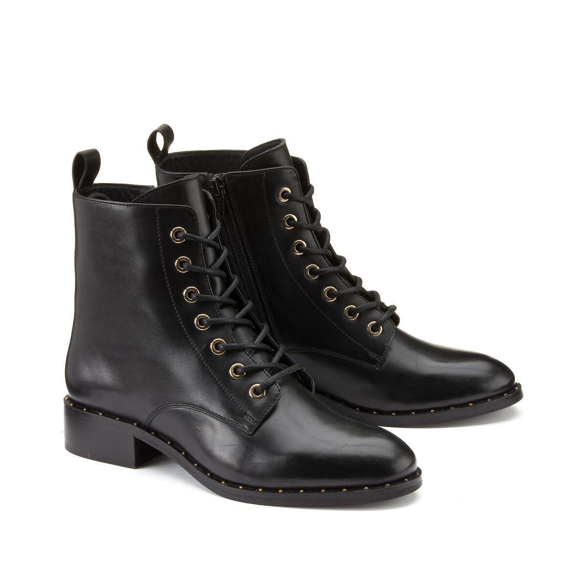 Schnürboots Damen Schwarz 39 von La Redoute Collections