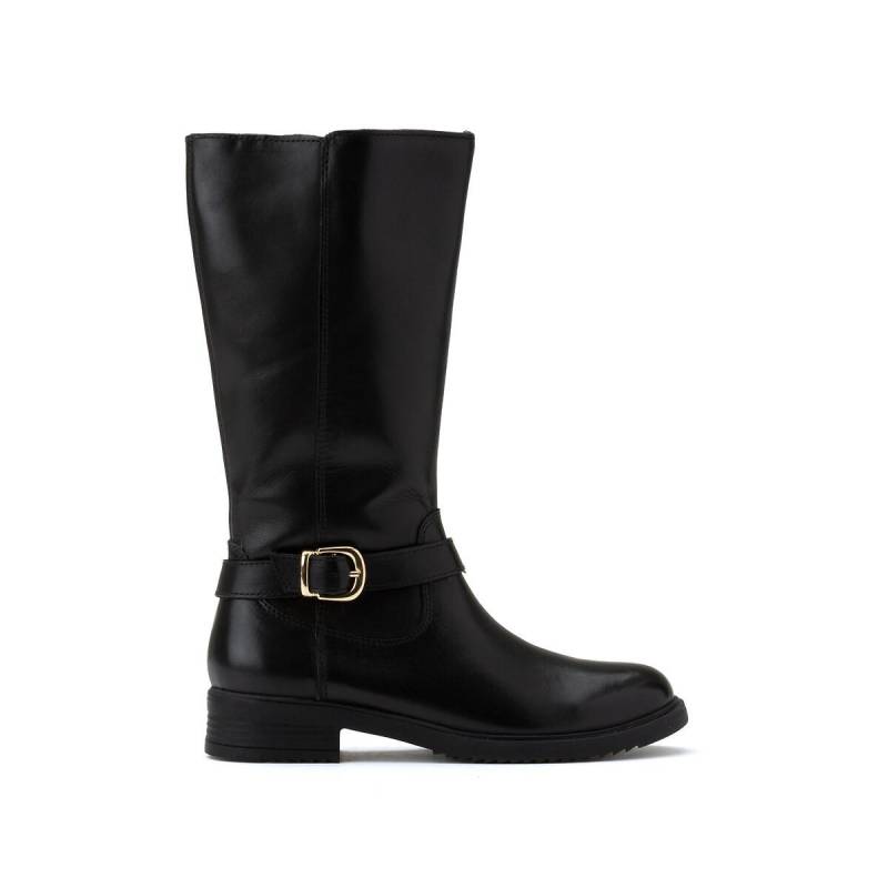 Lederstiefel Mit Reissverschluss Damen Schwarz 28 von La Redoute Collections