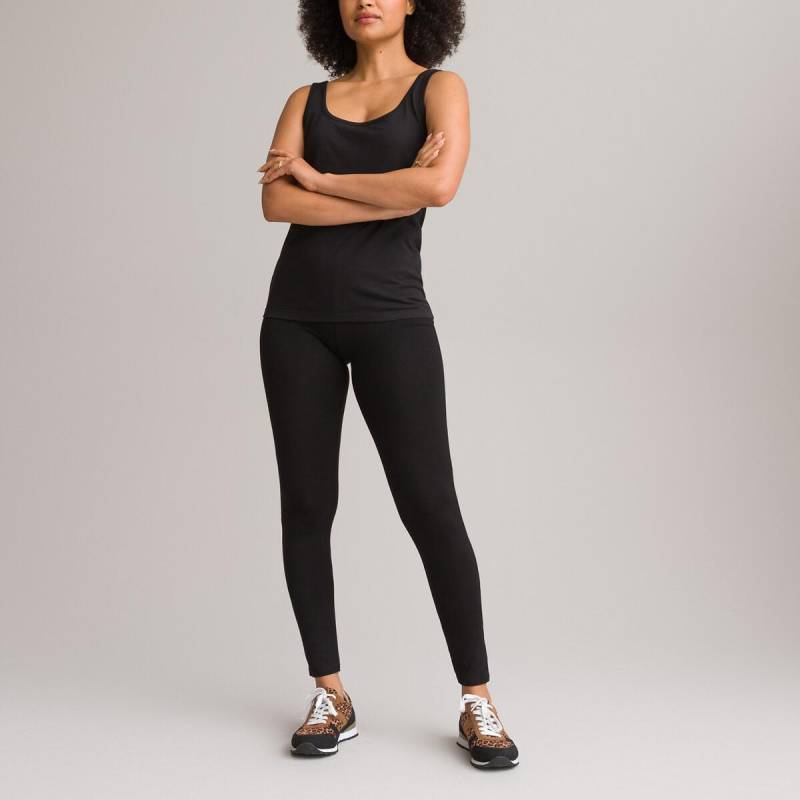 Leggings Aus Stretch-jersey Damen Schwarz 36 von La Redoute Collections