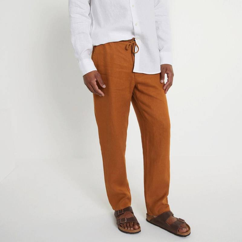 Leinenhose Herren Braun 42 von La Redoute Collections