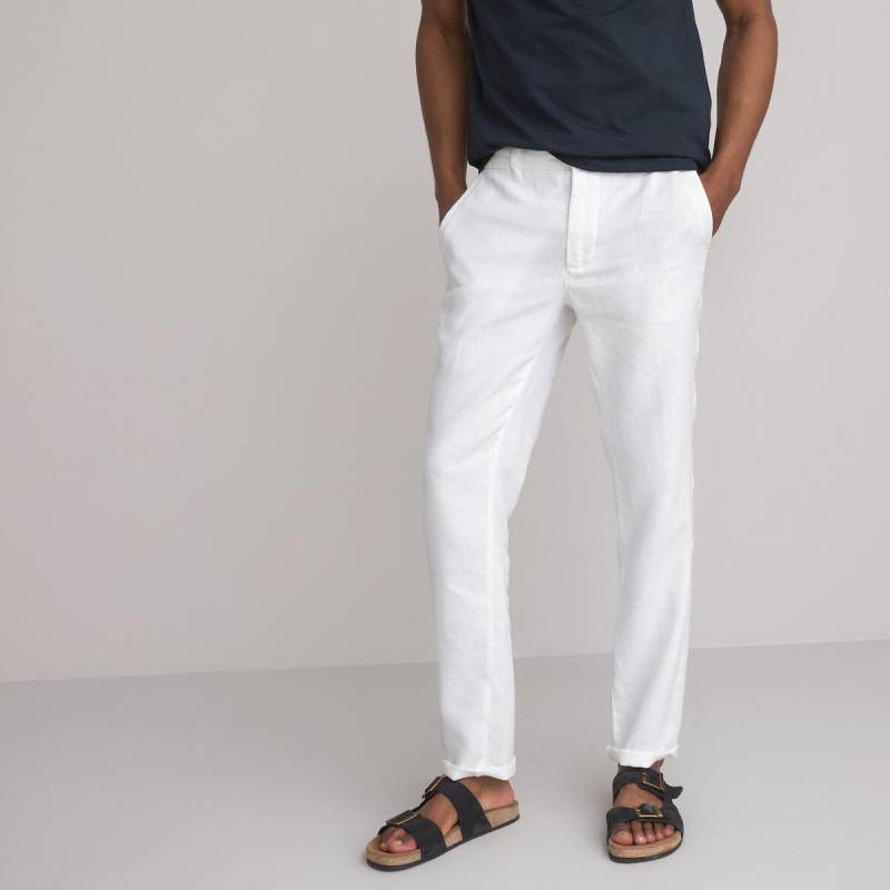 Leinenhose Herren Weiss 50 von La Redoute Collections