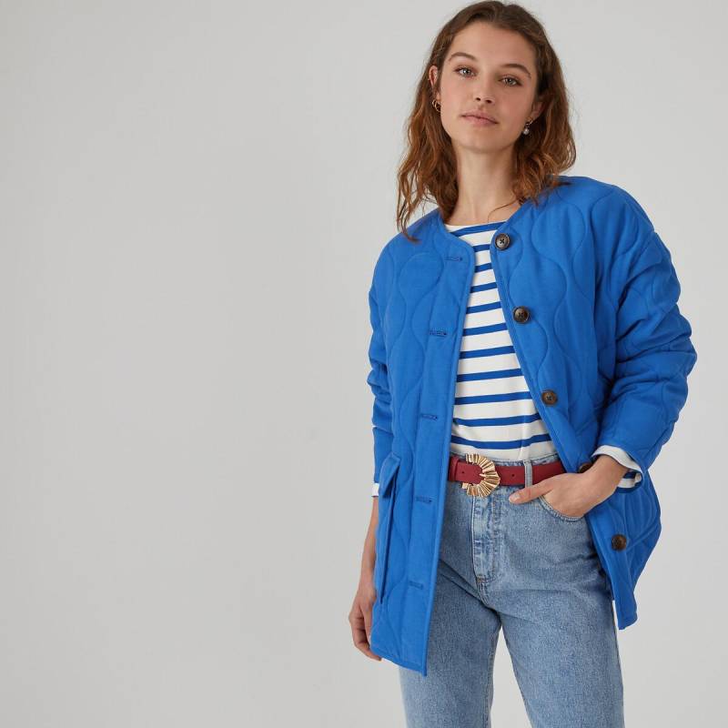 Light-steppjacke Mit Knopfleiste Damen Blau M von La Redoute Collections