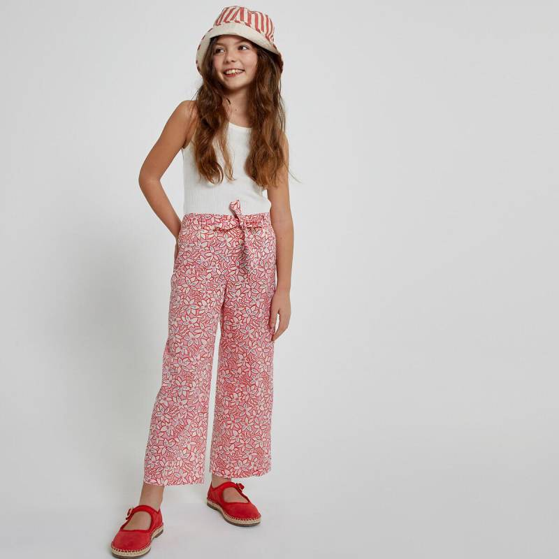 Loose-fit-hose Mit Blumenmuster Mädchen Rosa 3A von La Redoute Collections