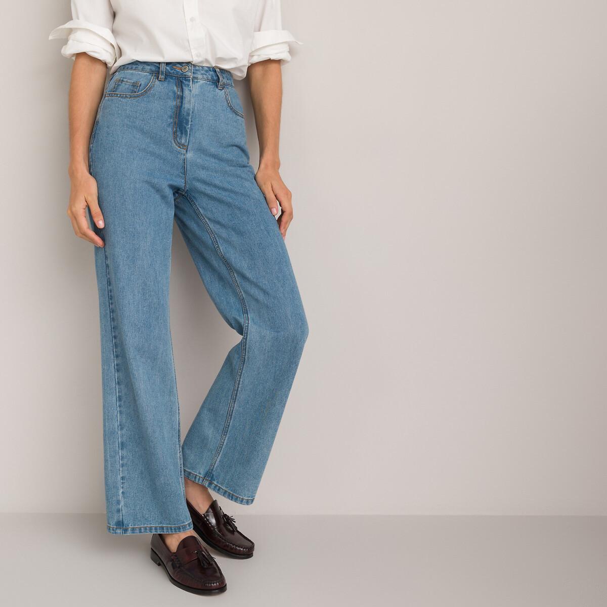 Weite Jeans Damen Blau 48 von La Redoute Collections