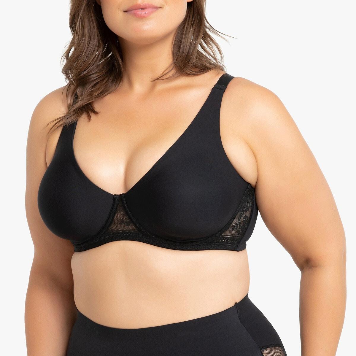 Minimizer-bh Aus Mikrofaser Und Spitze Damen Schwarz C/105 von La Redoute Collections