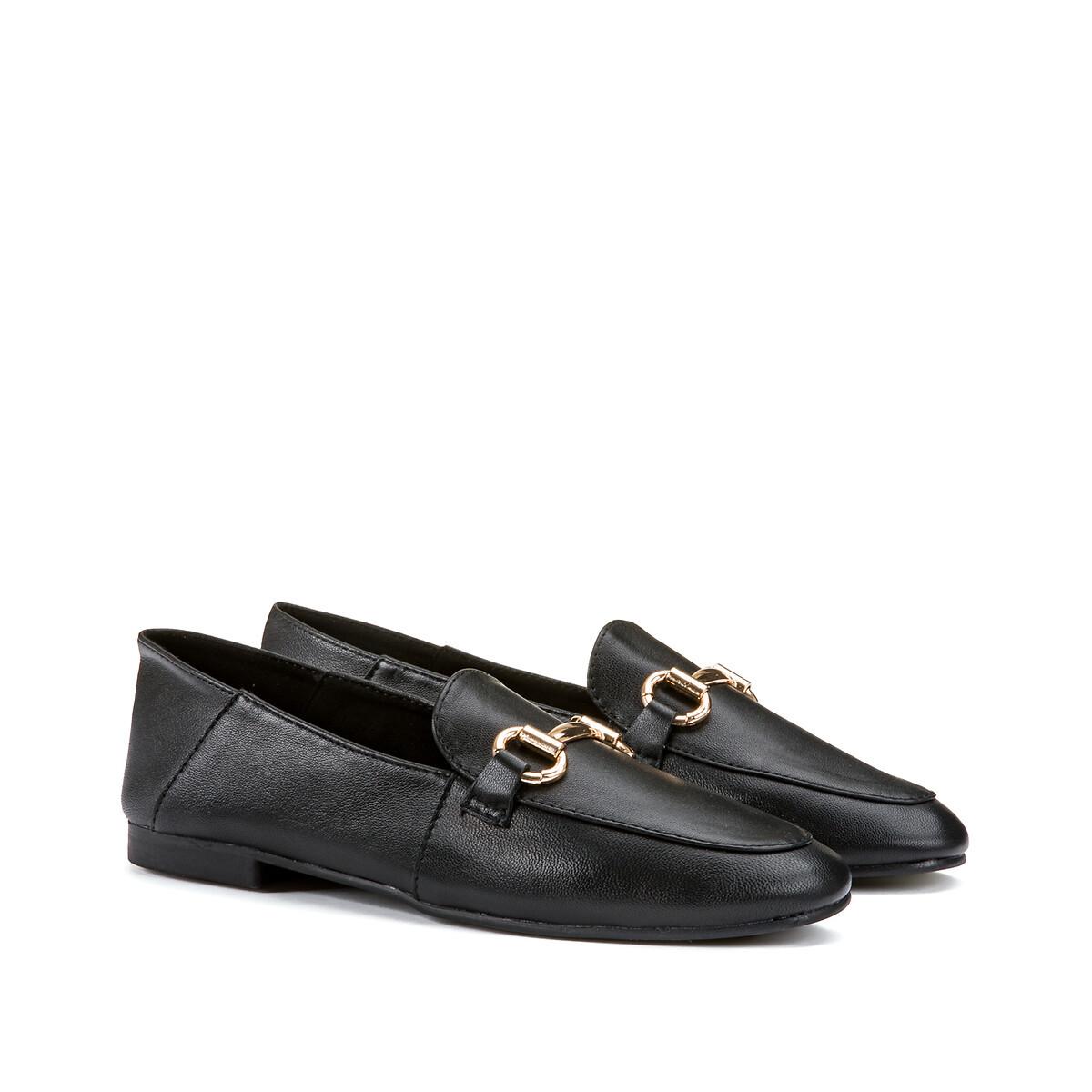 Leder-loafer Mit Morsetti Damen Schwarz 36 von La Redoute Collections